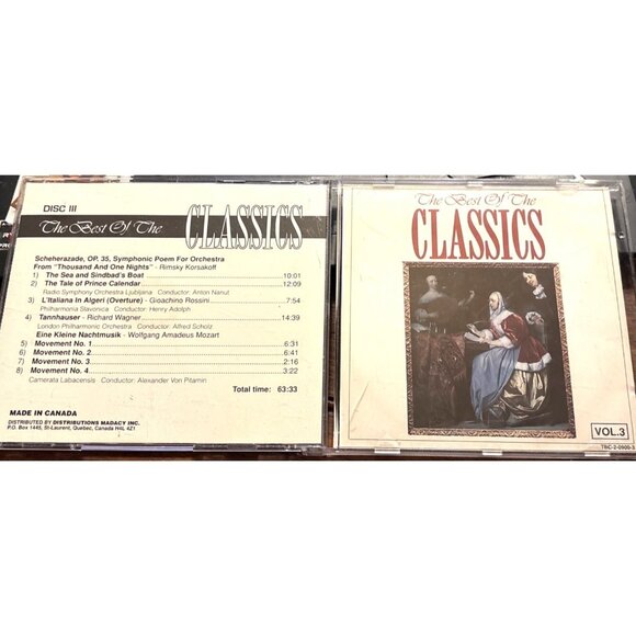 CD The Best Of The Classics Vol. 3 Disc III Digital 8 Tracks Made In Canada - Picture 7 of 8